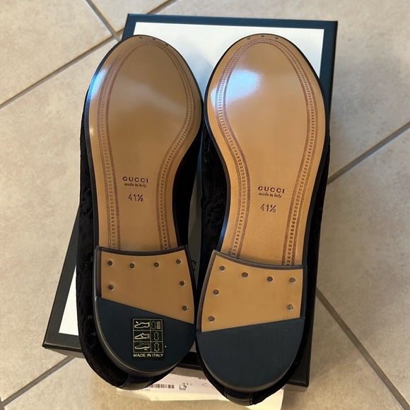 NWT Gucci Jordan Velvet GG Loafers - Picture 9 of 10